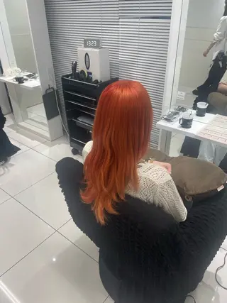 ロング カラー yuzuna ハイトーン 天神のヘアスタイル