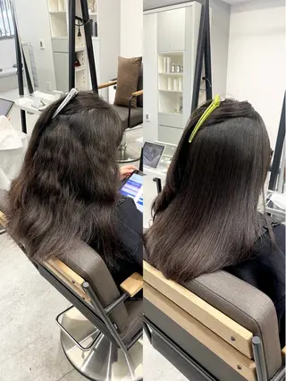 セミロング カラー パーマ 生艶髪＆レイヤー🔔 渋谷お薦めNo.1✨のヘアスタイル