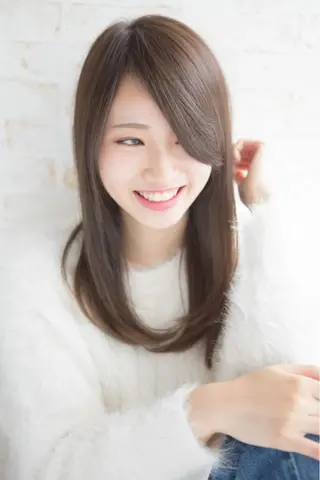 ミディアム 縮毛矯正/デジパ 髪質改善/相内建人のヘアスタイル