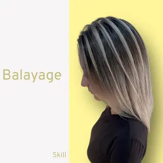 セミロング カラー SKILL 石岡 🌻城戸のヘアスタイル