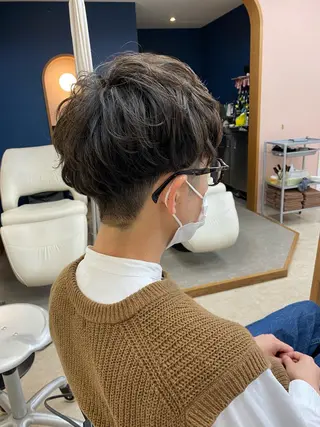 パーマ メンズ 髪質改善QOLU 石川のヘアスタイル