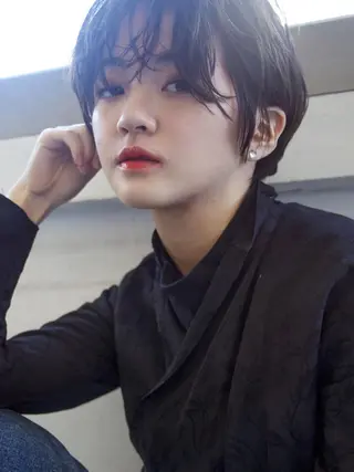パーマ 💜ショート💜 ウルフ、ボブ二色亜美のヘアスタイル