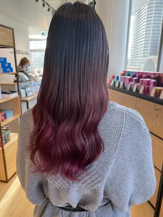 ロング カラー 美髪形成!色素改善! 秋田 和輝のヘアスタイル