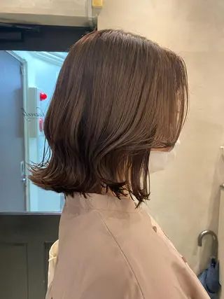 セミロング 新宿/顔周りカット +レイヤー=しずく♩のヘアスタイル