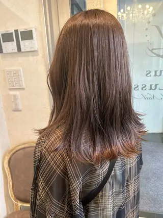 ミディアム カラー 透明感カラー💎 AYAのヘアスタイル
