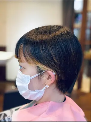 ショート カラー 元住吉プランツヘアー ☘️まるやま☘️のヘアスタイル