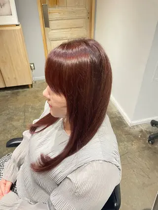 ロング カラー うらた のあのヘアスタイル
