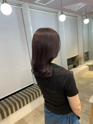 ミディアム カラー shun 原宿/表参道のヘアスタイル