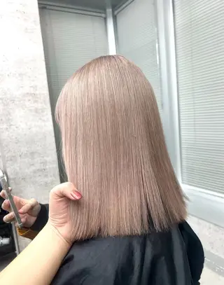 ミディアム 💋色気ハイトーン 💋HARUKAのヘアスタイル
