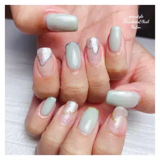 ミディアム ネイル 🐾enen style 🐾のネイルデザイン