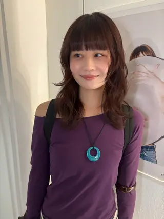 ミディアム カラー riria🎀 /透明感カラーのヘアスタイル