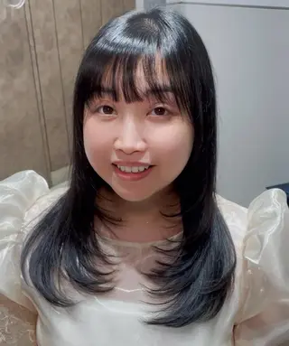 セミロング 海外ヘア🇺🇸✨ 恵比寿　MIYUKIのヘアスタイル