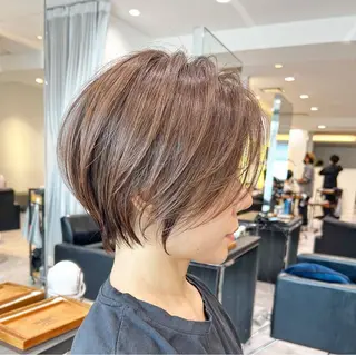 ショート カラー 耳かけショート⛌似 合わせカラー🌟荒砂のヘアスタイル