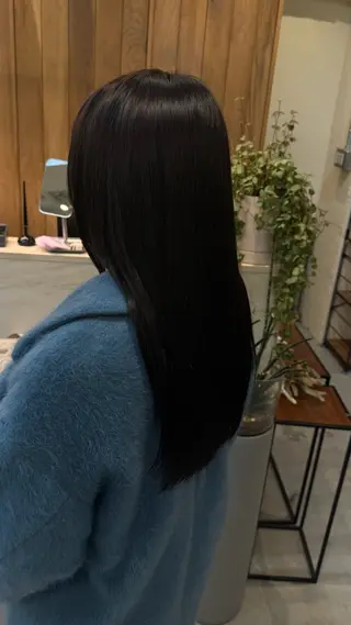 ロング 艶カラー/ 縮毛矯正/ユズキのヘアスタイル
