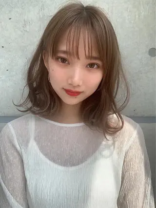 ミディアム 🫧レイヤーカット ・ハッシュ🫧龍星のヘアスタイル