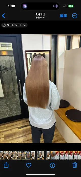 ロング ハイトーン／メンズ YANAのヘアスタイル