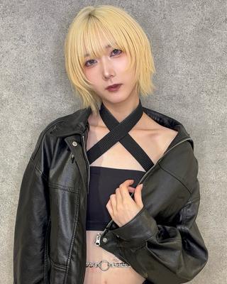 ショート カラー RURI韓国ボブ 🇰🇷タッセルボブのヘアスタイル