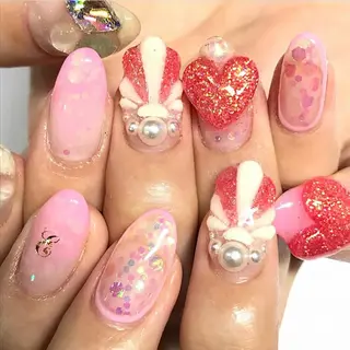 ネイル 渋谷/チップ長さ出し 👑アプレgel-xのネイルデザイン