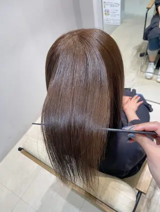 セミロング 井出 くるみのヘアスタイル
