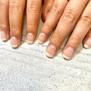 ショート カラー パーマ ヘアアレンジ メンズ キッズ ネイル マツエク・マツパ アイブロウ 今福鶴見ネイル 8(エイト)のネイルデザイン