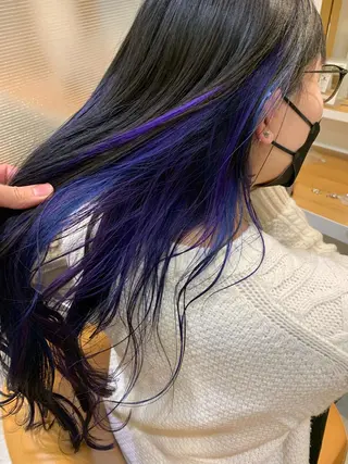 ロング カラー ヘアアレンジ 中尾 文哉のヘアスタイル