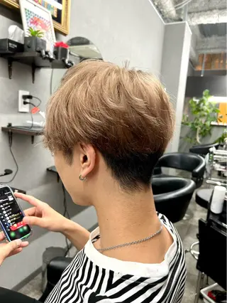カラー メンズ 🌹ミラクル美容師 🌹ブリーチ✨くっぽのヘアスタイル