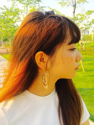 ロング カラー 半個室サロン🫧 ササキアヤカのヘアスタイル