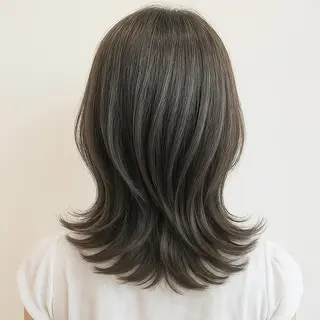 セミロング レイヤーカット/韓国 🤎きのした いちかのヘアスタイル