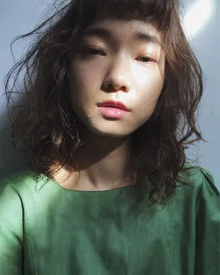 ミディアム カラー パーマ フレンチボブパーマ Yuukiのヘアスタイル