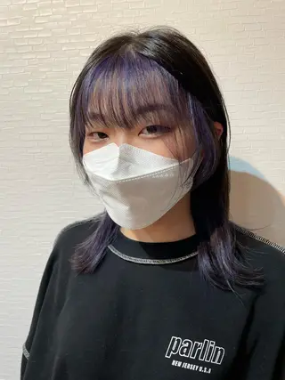 ミディアム カラー YUI/ ブリーチカラー🌷のヘアスタイル