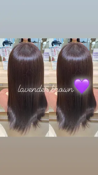 ロング カラー ブリーチ🐰インナー ♡ハイライト♡綾🐰のヘアスタイル