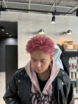 ショート カラー パーマ ヘアアレンジ メンズ キッズ メンズ特化/カラー /せなのヘアスタイル