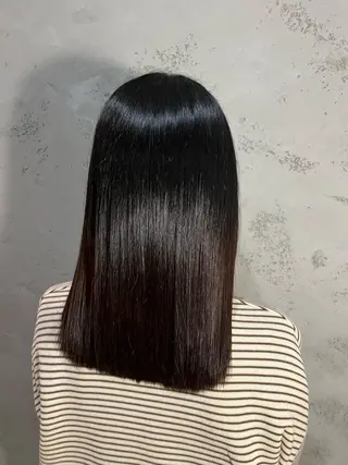 セミロング 川原大空 無料パーマモデル募集のヘアスタイル