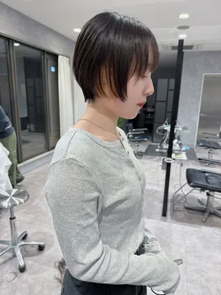 ショート 野林 夏帆のヘアスタイル