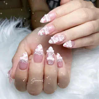 ネイル Sora nail 長さ出し専門店のネイルデザイン