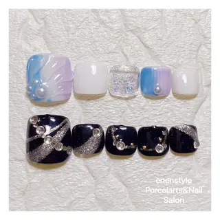 ミディアム ネイル 🐾enen style 🐾のネイルデザイン