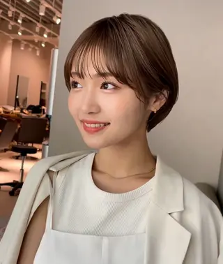ショート カラー ミディアムヘア Chifumiのヘアスタイル