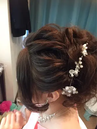 ロング ヘアアレンジ 田中 佐枝子のヘアスタイル