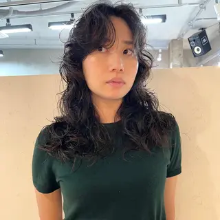 ロング パーマ 坂本 裕介のヘアスタイル