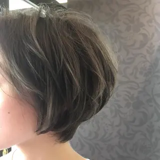 ショート カラー ヘアアレンジ 渡辺　亮/髪質改善 レイヤーカットのヘアスタイル
