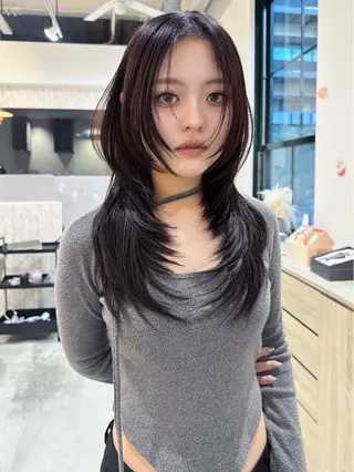 ロング カラー 中野 芽郁のヘアスタイル