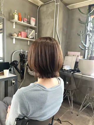 ショート カラー 透明感♥韓国ヘア HINAのヘアスタイル