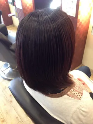 セミロング パーマ 織田 英之のヘアスタイル