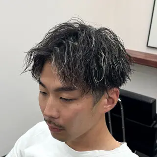 カラー パーマ メンズ 柏メンズカットパーマ NO.1タイチのヘアスタイル
