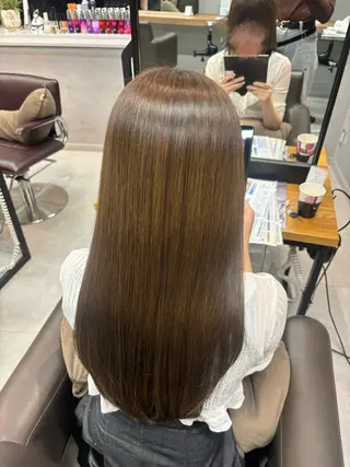 ロング カラー 上品♡ブラウン💎 アレンジ🩰Rimiのヘアスタイル