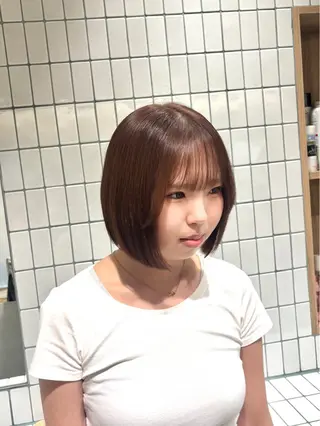 ショート カラー RINNO🌷透明感 カラー/髪質改善のヘアスタイル