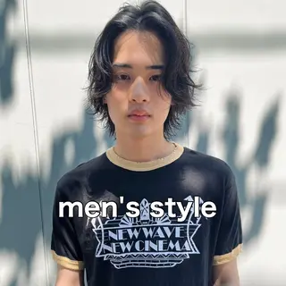 パーマ メンズ 曲がる縮毛矯正 バレイヤージュ森田のヘアスタイル