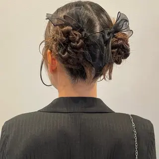 セミロング ヘアアレンジ haruna / Toruveのヘアスタイル