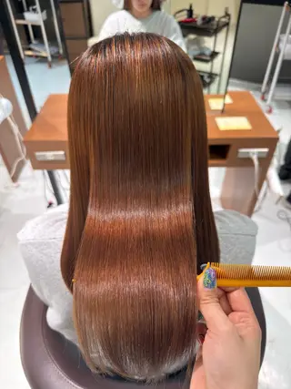 ロング 💜カラー/縮毛矯正 /NARUKA💜のヘアスタイル