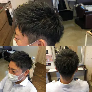 ショート パーマ メンズ ヘアアレンジ カラー 💜髪の救世主💜 MASAのヘアスタイル